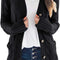 Women'S 2024 Fall Long Sleeve Cable Knit Sweater Open Front Cardigan Button Loose Outerwear